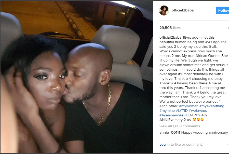 2face, Annie, wedding anniversary, African Queen remix