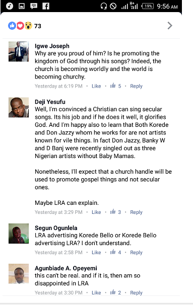 Church members angry after Korede Bello performed at Latter Rain Assembly