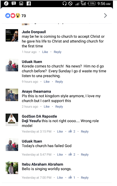 Church members angry after Korede Bello performed at Latter Rain Assembly