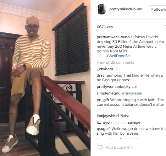 No broke Nigerian should sing '30 billion for the account' with Davido, Pretty Mike