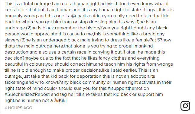 Cynthia Morgan slams Hollywood actress Charlize Theron