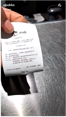 Davido splashes N1.6M on Gucci wears, shows off receipt