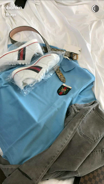 Davido splashes N1.6M on Gucci wears, shows off receipt