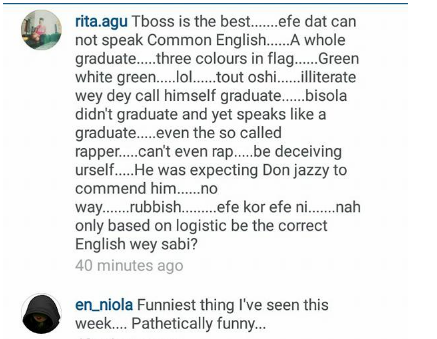 Big Brother Naija Tboss sister, Wendy recites national anthem