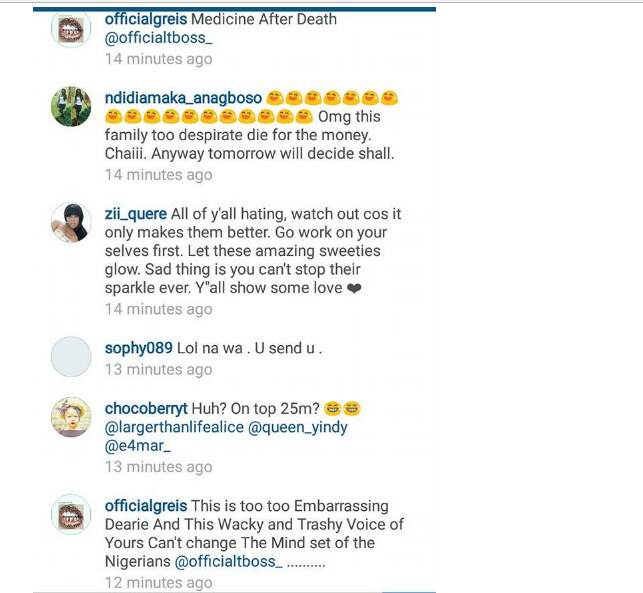Big Brother Naija Tboss sister, Wendy recites national anthem