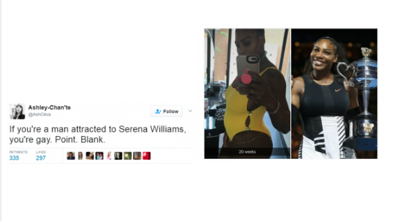 Serena Williams 20 weeks pregnant for Alexis Ohanian