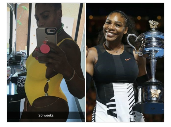 Serena Williams 20 weeks pregnant for Alexis Ohanian