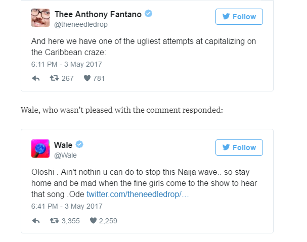 Rapper Wale slams music critic over Caribbean sound