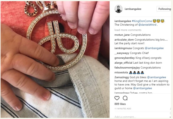 D'banj welcomes baby boy with wife