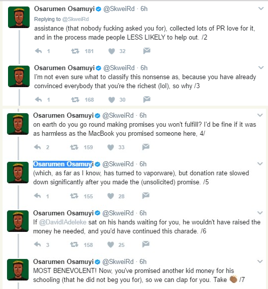 Fans blast Davido for not paying his namesake's tuition after promising