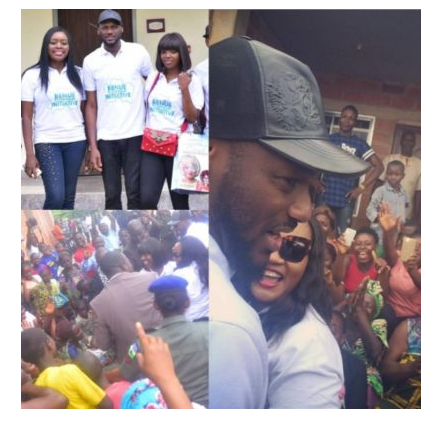 2face, wife visit Benue flood victims
