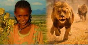 Ethiopian girl rescued by lions