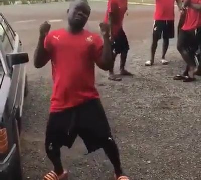 Video Of A Ghanian Footballer Dancing