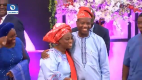 Pastor Adeboye Kisses Wife In Public