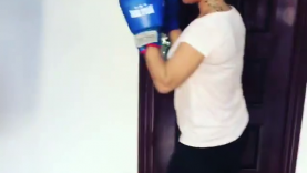 what the cameras caught Tonto Dikeh doing at the gym