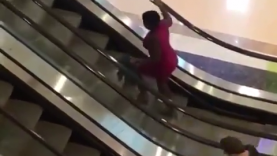 See What The Escalator Did To Her