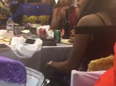 Lady Caught Sneaking Food From A party